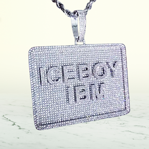 Customized ICEDJEWELZ 925 Sterling <b>Silver</b> Gold Plated Brilliant Cut Iced Moissanite Claw Setting Pendant Charms Hip Hop Style - Product Image 4