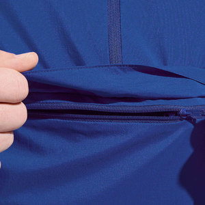 <b>Men's</b> Blue Hooded Windbreaker <b>Jacket</b> With Quick Dry Knitted Fabric Sporty <b>Summer</b> Outerwear Set - Product Image 6