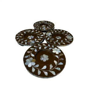 Ensemble de sous-verres élégants en nacre pour table à manger, hôtels et cafés – Sous-verres artisanaux - Product Image 5