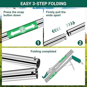 Durable Professional Snake Tongs Collapsible Reptile Catcher Stick Rattlesnake Grabber <b>Tool</b> <b>Safe</b> Handling Equipment - Product Image 5