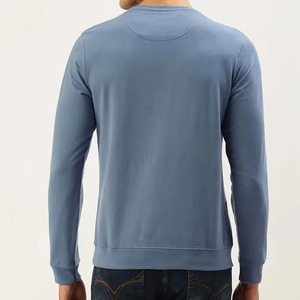 Wholesale Premium Quality Men's Solid Color Crewneck Pullover <b>Sweatshirt</b> Custom Designed Plain Dyed Winter Hoodies <b>Sweatshirts</b> - Product Image 4