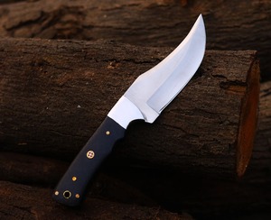 Couteau de chasse Viking Art industriel artisanal à lame fixe, en acier inoxydable, manche en Micarta, lame pleine longueur, pointe tombante droite - Product Image 4
