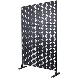 76\" H by 48\" W Indoor/Outdoor Freestanding Metal Privacy <b>Screen</b> <b>Decorative</b> Divider for Deck Balcony for Privacy Outdoor Living - Product Image 3