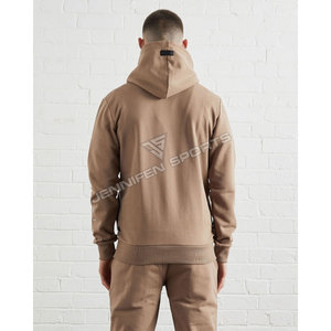 Survêtement d'hiver personnalisé pour homme, grande taille, respirant, uni, 100% coton molletonné, séchage rapide, style sportif décontracté - Product Image 3