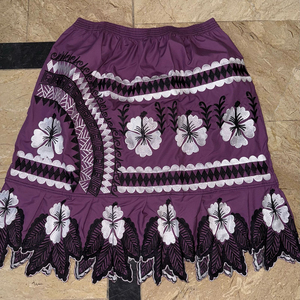 Jupe Hawaïenne Décontractée Longueur Cheville pour Femme en Polyester de Haute Qualité OEM, Tissu Satiné Brodé, Séchage Rapide et Lavable - Product Image 2