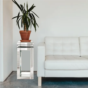 โต๊ะคอนโซลโลหะทันสมัยพร้อมชั้นวางของสำหรับตกแต่งห้องนั่งเล่น - Product Image 1