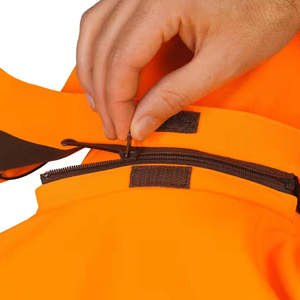 Waterproof Blaze Orange Hunting <b>Jacket</b> Men's Outdoor High Visibility Windproof Thermal Softshell Hooded Tactical Field Coat - Product Image 4