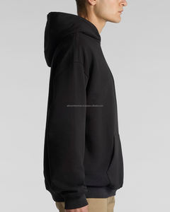 เสื้อฮู้ดผู้ชายผ้าฟลีซโพลีเอสเตอร์/คอตตอน สไตล์สตรีทแวร์สำหรับฤดูหนาว แบรนด์คุณภาพสูง ทรงหลวม รับสั่งทำสีและโลโก้ - Product Image 3