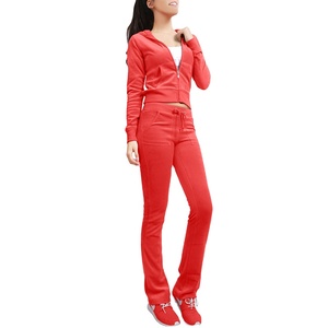 Custom Winter Fashion Sports Wear <b>Velour</b> Tracksuits for Girls <b>Velour</b> <b>Sweatshirts</b> Women Tracksuits OEM Velvet Sweatsuit 2026 - Product Image 3