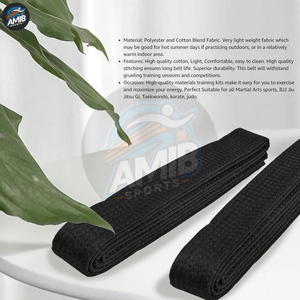 Cinturones de Karate de Diseño Personalizado de Alta Calidad a Precio de Mayoreo, Cinturones de Karate Coloridos Personalizados para Entrenamiento de Artes Marciales - Product Image 5