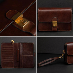 Carteras de Cuero Unisex Estilo Táctico para Exteriores, Personalizables en Tamaño/Color/Logotipo, Organización Segura de Documentos, Uso en las Cuatro Estaciones - Product Image 6