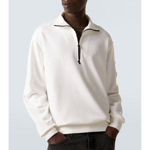 Sweat-shirt à col zippé pour homme, très bien coté, en molleton doux et confortable, vente en gros - Product Image 3