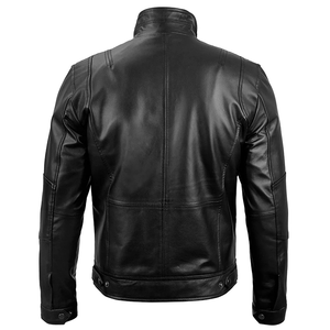 2026 OEM Top Trending Genuine Black Cowhide Leather <b>Jacket</b> For Men's High Quality Low MOQ Plus-Size Winter Fashion <b>Heated</b> <b>Jacket</b> - Product Image 2