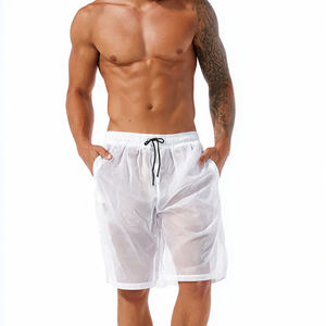 Pantalones Cortos de Malla para Hombre, Ligeros y Transparentes, con Cordón Ajustable en la Cintura, Ideales para la Playa - Product Image 2