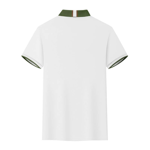 Polo blanc moderne pour homme, léger, respirant, en coton, décontracté, avec logo personnalisé, commandes en gros OEM - Product Image 5