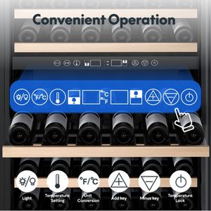 28 Bottle Capacity 15-Inch Wine & Beverage Cooler <b>Refrigerator</b> - Product Image 5