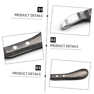 Cuchillo para Pezuñas Moderno y Sencillo de Acero Inoxidable, Herramienta para Pezuñas de Caballo, Cuchillo para Pezuñas con Anillo, Suministros para Establos, Productos para el Cuidado de Caballos - Product Image 4
