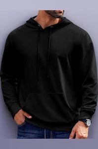 Sudadera con Capucha para Hombre, Cálida y Suave al Tacto, Uso Diario Esencial, 100% Poliéster Ecológico, Corte Holgado y Transpirable - Product Image 2