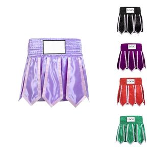 Falda de Muay Thai Color Lavanda para Artes Marciales, Diseño de Logotipo Personalizado, Alta Calidad, Transpirable, para Shorts de Boxeo en Equipo - Product Image 1