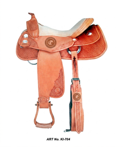 Western Quality Leather Barrel Trail Saddle by <b>Equestrian</b> Manufacturer customized western saddle - Product Image 2