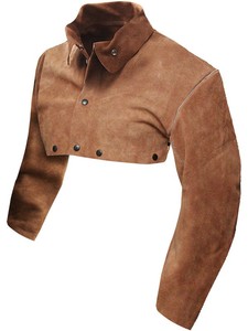 Housse de protection en daim marron avec fermeture à bouton, résistante aux abrasions, usage général, sans trou pour le pouce - Product Image 1