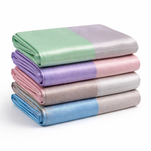 ผ้าส่าหรีผ้าไหมผ้าส่าหรีแบบดั้งเดิมสำหรับผู้หญิงผ้าทอสีพาสเทลแบบสองโทนสี - Product Image 1