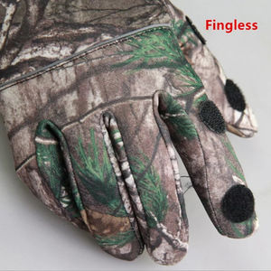 Gants de camouflage unisexes à deux doigts antidérapants pour le tir, vente en gros, automne-hiver, pour la chasse en forêt et la pêche - Product Image 6