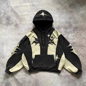 Sweat à capuche unisexe vintage en coton délavé à l'acide, avec patch brodé personnalisé, 500 GSM, haute qualité, style vieilli, vente en gros - Product Image 1