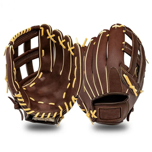 Guante de Béisbol de Cuero para Infield, Diseño Personalizado, para Jugadores Jóvenes y Adultos, Posiciones de Outfield y Catcher, Softbol para Diestros - Product Image 2