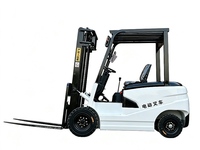 Chariot élévateur électrique à quatre roues motrices CASDE CSD-D25, batterie lithium-ion, déplaceur latéral hydraulique, pneus pleins, usage intensif pour entrepôt