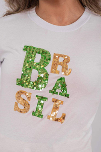 Trendy Fashion Glass Seed Bead <b>Sequin</b> BY MULTI CRAFT Hand Embroidered Patches For Women Cotton T-shirt Tank <b>Top</b> Market Sale - Product Image 5