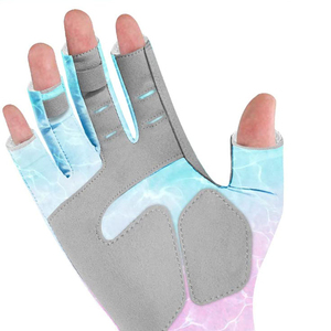 บริการ OEM ถุงมือตกปลา ถุงมือตกปลาสำหรับเรือ  รับทำแบรนด์ตามสั่ง  ฝ่ามือยึดเกาะได้ดี  รับสั่งซื้อจำนวนมากสำหรับผู้จัดจำหน่ายอุปกรณ์ตกปลา - Product Image 2