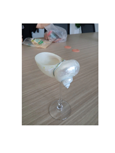 Handmade Natural Snail Shell Wine Cup <b>Goblet</b> Decorative Seashell <b>Glass</b> For Bar Party Wedding Coastal Resort Decoration - Product Image 6