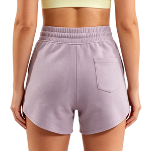 Shorts en molleton pour femme, personnalisables, en coton uni, pour le fitness, la course et l'entraînement – Le meilleur choix pour les fournisseurs OEM - Product Image 6