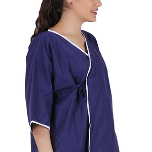 New Arrival Best Design Short Sleeve Customized V Neck Women <b>Scrub</b> Lab Coat OEM Wholesale Medical <b>Scrub</b> Lab Coat in Cheap Price - Product Image 5