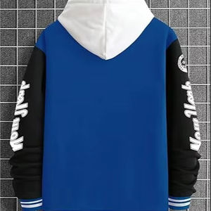 Veste d'hiver confortable pour homme, style Letterman, col montant, logo sur le devant, coupe-vent, haute qualité, écologique, à prix raisonnable - Product Image 1