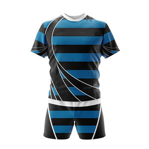Uniforme de Rugby Sublimado Personalizado de Alta Calidad 2026, Conjunto de Uniforme de Fútbol 100% Poliéster Transpirable, Nuevo Diseño de Última Moda - Product Image 4