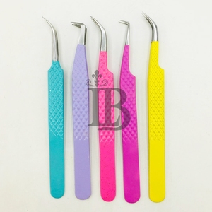 Juego de Pinzas para Extensión de Pestañas Lumia Beauty, Colección de Colores Personalizables, Pinzas para Pestañas Hechas a Mano y Probadas, Mejor Oferta, Logotipo Privado - Product Image 4