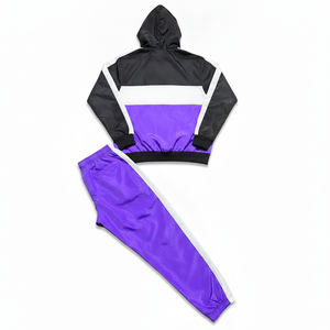 Ensemble survêtement coupe-vent 2 pièces personnalisé pour hommes – Survêtements en nylon unis pour hommes – Fabricants de tenues de sport - Product Image 4