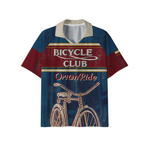 เสื้อเชิ้ตแขนสั้นแบบซับลิเมชั่นของ Bicycle Club OrionRide คอปกแบบพับได้ สำหรับทุกเพศ ทรงปกติ ผลิตจากโพลีเอสเตอร์ เหมาะสำหรับทุกฤดูกาล - Product Image 1