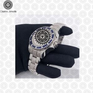 Reloj de Lujo Charm Jewells para Hombre, de Acero Inoxidable, Esfera de 40 mm, Cristal, Correa de 20 cm, Movimiento Mecánico, Fecha Automática, Botón de Fecha - Product Image 6