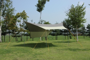 Bâche CAMPTOWN HEXA TARP 300 multicolore, abri anti-UV, avec piquets de fixation au sol, en polyester résistant aux UV, imperméable, toutes saisons, facile à installer - Product Image 2
