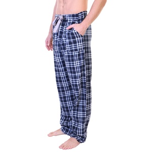 <b>Men's</b> Plus Size Cozy Fleece <b>Pajama</b> Pants Warm Breathable Soft <b>Flannel</b> Trousers with Plaid Pattern in Multi Colors - Product Image 4
