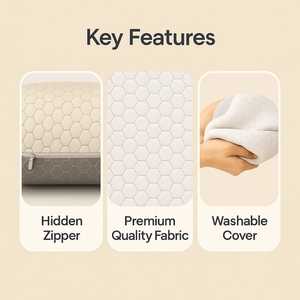 Araami Orthopedic <b>Cervical</b> Memory Foam <b>Pillow</b> Comfortable Slow Rebound for Bed Sleep <b>Neck</b> Positioners - Product Image 6