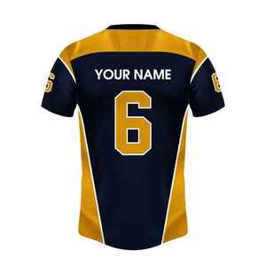 Camiseta de Fútbol Americano Personalizada de Alta Calidad, 220g, Poliéster 25/26, con Nombre Impreso por Transferencia de Calor, Talla Grande, Venta al Por Mayor - Product Image 3