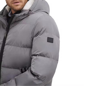 Men's Winter Puffer Jacket Thick <b>Warm</b> Cotton Padded Stand Collar Casual Coat Thick Men's Puffer Jacket <b>Warm</b> Cotton - Product Image 4