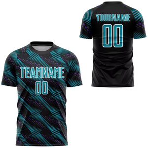 เสื้อฟุตบอลซับลิเมชั่นคุณภาพสูง โพลีเอสเตอร์ 100% รุ่นใหม่ล่าสุด รับผลิตตามสั่ง (OEM) ขายส่ง พร้อมบริการพิมพ์ลายซับลิเมชั่น สำหรับผู้ใหญ่ทุกเพศ - Product Image 4