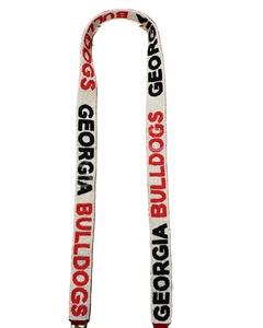 Sangles de sac à perles Georgia Bulldogs Accessoires de mode avec forme et design personnalisés Sangle de sac à main perlée - Product Image 1
