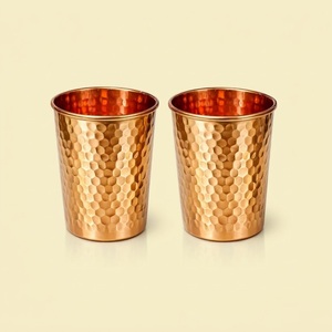 Gobelet en cuivre pur à 100 %, fait main, pour la bien-être et la détox, écologique et durable, idéal pour l'ayurveda – Vente chaude - Product Image 3