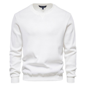 <b>Men</b> Warm Fleece Crewneck Sweatshirt <b>Long</b> <b>Sleeve</b> Pullover Winter <b>Top</b> Casual Comfortable Soft Clothing for Daily Wear Travel - Product Image 1